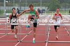 Mens and Boys hurdles, 2021 North Eastern Track and Field Champs., Middesbrough. Photo: David T. Hewitson/Sports for All Pics